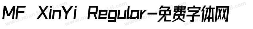 MF XinYi Regular字体转换